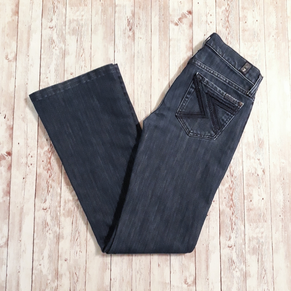 7 For All Mankind Bootcut Dark Denim Jeans
